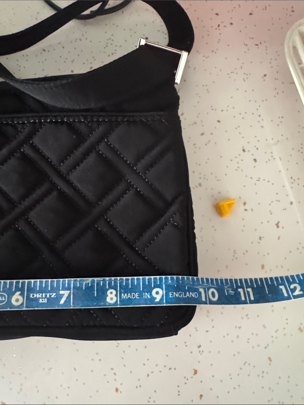 Vera Bradley Black Quilted Messenger Crossbody - Picture 9 of 12